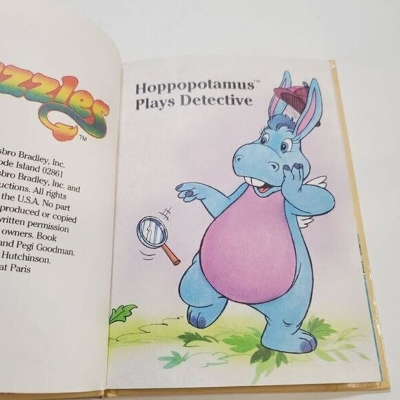 Vintage 1984 Wuzzles Hoppopotamus Plays Detective #5 Collector Series Book - Picture 9 of 9